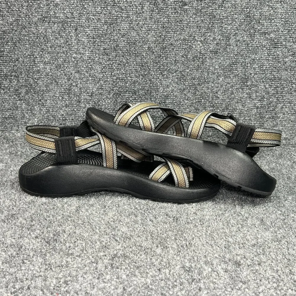 Chaco Z/2 Classic Sandals Men's 8 Black Gold Athletic‎ Outdoor Hiking Spot Water